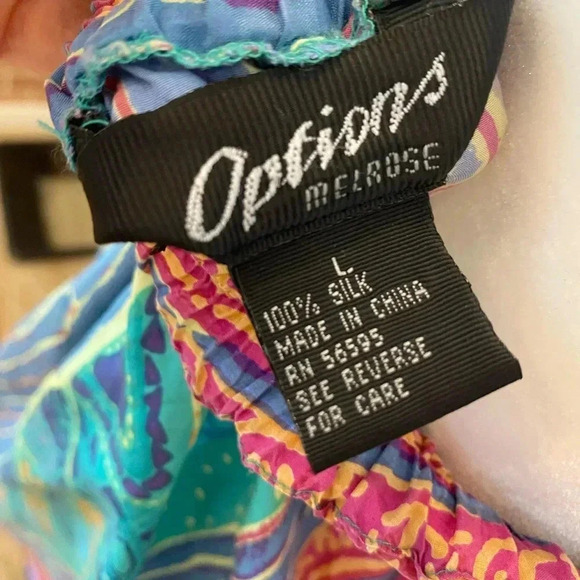 Options Melrose Vintage Silk Boho Midi Skirt - Picture 6 of 6